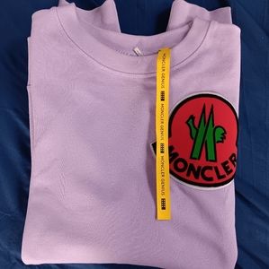 Moncler 1952 Logo Flocked Cotton Jersey Sweatshirt